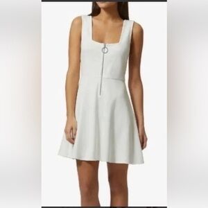 Avec Les Filles ‘Revolve’ sz XS White Sleeveless Skater Mini Dress New